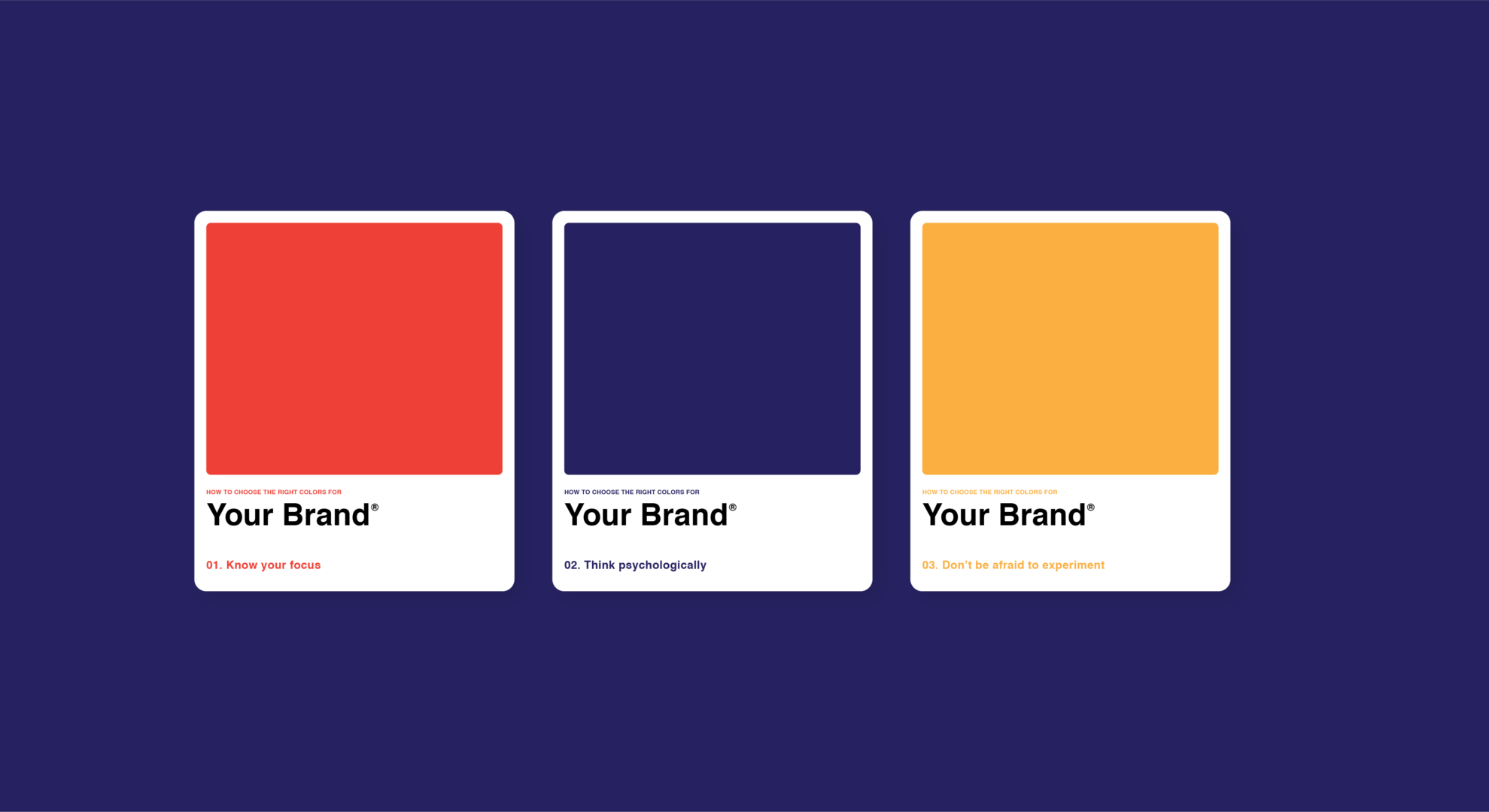 Select a color palette and typography that match your brand