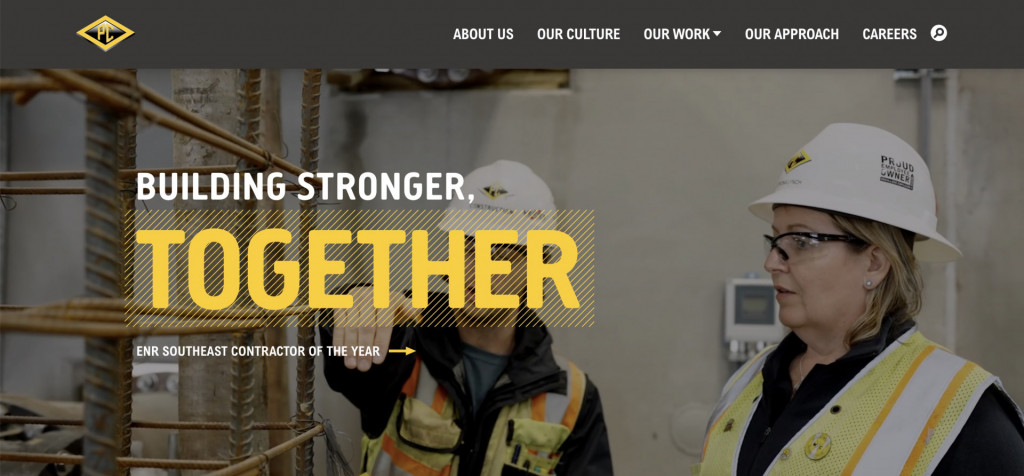 best construction company websites