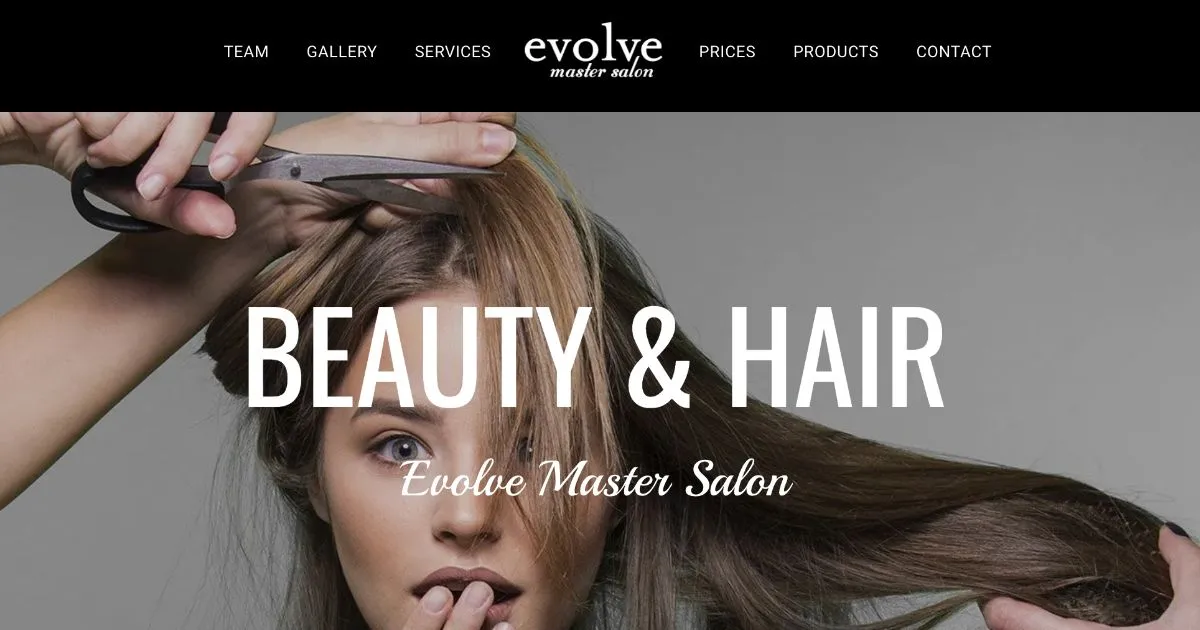 hair salon websites