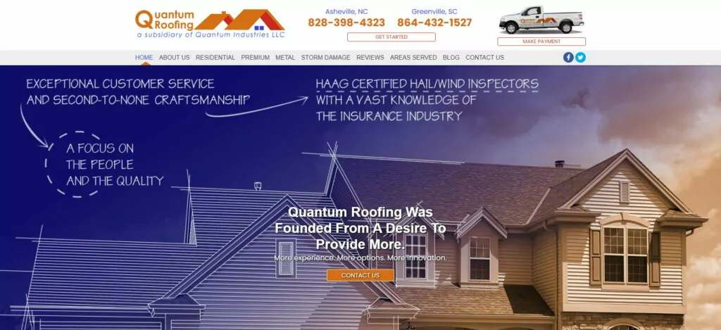 roofing web design