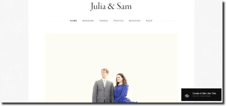 squarespace wedding website